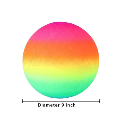 Rainbow Inflatable Ball 9-inch